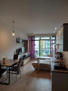 Kuchyňa alebo kuchynka v ubytovaní Apartament pod Szyndzielnią, Dębowiec