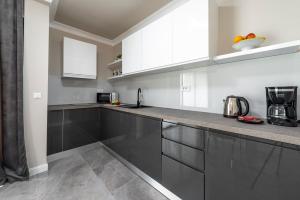 Kuchyň nebo kuchyňský kout v ubytování Apartments MaKris No1