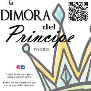a poster for a dance school with a yellow and blue pattern at La Dimora del Principe - Appartamento in Catania