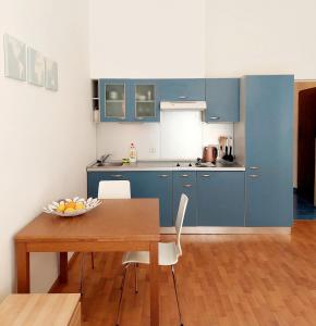 Kuchyň nebo kuchyňský kout v ubytování Cozy studio in Vinohrady
