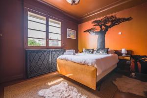 Posteľ alebo postele v izbe v ubytovaní LUXURY VILLA - Casa Di Roma aux portes de paris et disneyland