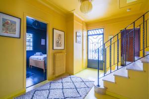 Posteľ alebo postele v izbe v ubytovaní LUXURY VILLA - Casa Di Roma aux portes de paris et disneyland
