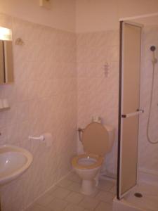 Koupelna v ubytování Hotel Pelikan