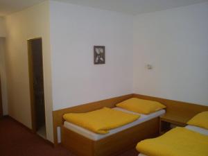 Postel nebo postele na pokoji v ubytování Hotel Pelikan