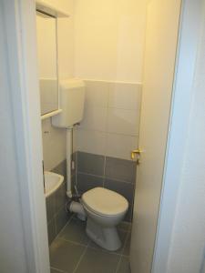 a small bathroom with a toilet and a sink at Apartments by the sea Hvar - 13041 in Hvar