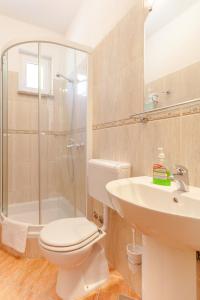 Kúpeľňa v ubytovaní Apartments and rooms by the sea Brela, Makarska - 13118 + 37 fotografií