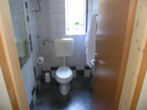 a small bathroom with a toilet and a window at Apartments with a parking space Smokvica Krmpotska, Novi Vinodolski - 14995 in Klenovica +12 photos