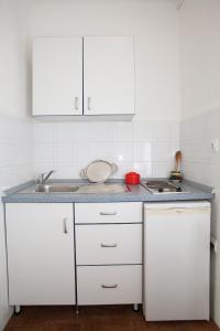 Kuchyňa alebo kuchynka v ubytovaní Apartment Trogir 15011c