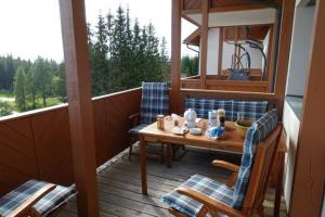 Balkon lub taras w obiekcie Apartment Weitblick - Almresort Gerlitzen