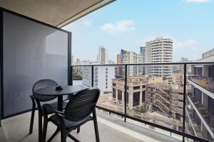 Balkon lub taras w obiekcie Hotel Bristol 4 Sup