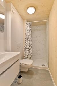 Chalet Florette في كوكسيجدي: حمام مع مرحاض ومغسلة