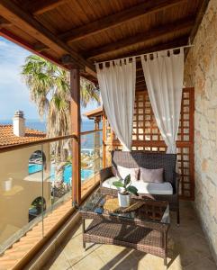 Balkón nebo terasa v ubytování Blue Bay Halkidiki