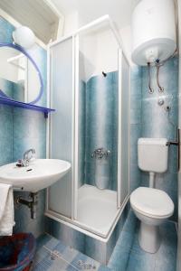 Koupelna v ubytování Double Room Hvar 141b