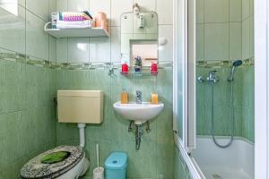 Kúpeľňa v ubytovaní Apartments with parking spaces Jelsa, Hvar - 134 + 30 fotografií
