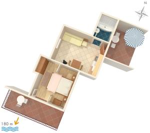 Grunnteikning Apartments and rooms by the sea Hvar - 141