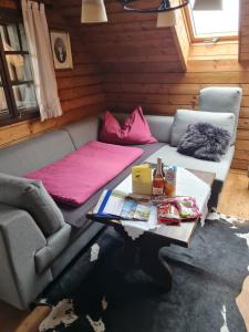 Area soggiorno di Ferienwohnung Salburg, Sonnleitn