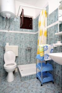 プリズバにあるApartments with a parking space Prizba, Korcula - 219のトイレと洗面台付きのバスルーム