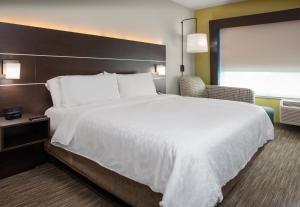 Holiday Inn Express & Suites - El Paso North, an IHG Hotel في الباسو: غرفة فندقية بسرير كبير ونافذة