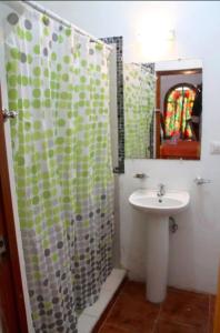 Koupelna v ubytování Casa de los cocos