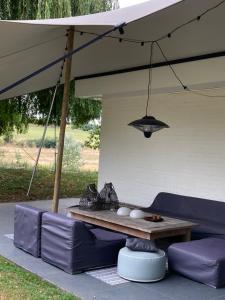 Posezení v ubytování Bungalow 140