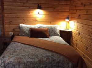 Postel nebo postele na pokoji v ubytování Alpine Lodge Motel