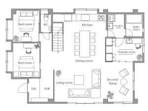 Půdorys ubytování INFINITY HOTEL -jicchaku-