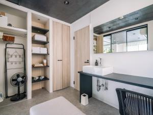 Postel nebo postele na pokoji v ubytování INFINITY HOTEL -jicchaku-