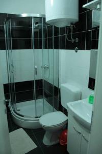 Koupelna v ubytování Family friendly apartments with a swimming pool Seget Vranjica, Trogir - 12476