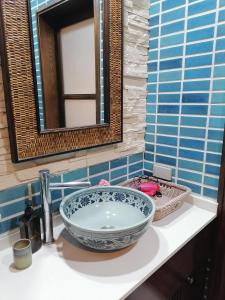 a bathroom sink with a large bowl sink at Paradise in Ko Chang