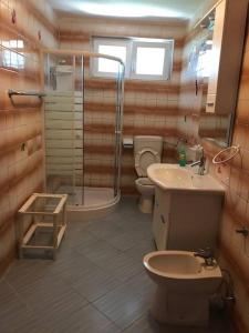 Kúpeľňa v ubytovaní Apartments by the sea Zaton, Zadar - 12988
