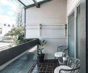 Balkoni atau teres di Pippi Beach Apartment