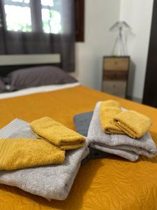 Voodi või voodid majutusasutuse Appartement 'Ambre' toas
