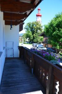 Balkón nebo terasa v ubytování Bichlerhof