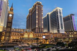 Linna Macau üldine vaade või majutusasutusest The Londoner Hotel pildistatud vaade