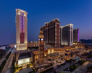 Linna Macau üldine vaade või majutusasutusest The Londoner Hotel pildistatud vaade