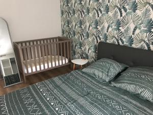 Postel nebo postele na pokoji v ubytování Gîte des falaises + 16 fotografií