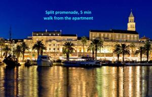 Výhľad na mesto Split alebo výhľad na mesto priamo z apartmánu