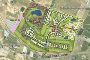 Plan piętra w obiekcie Luxury 2 bedroom 2 bathroom South facing second floor apartment