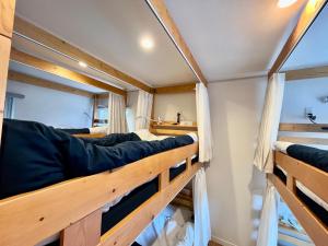 a couple of bunk beds in a room at Family Tree Guest House in Sapporo