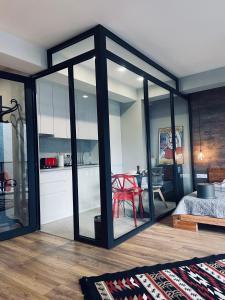 Cucina o angolo cottura di Kazbegi Stylish Apartment