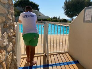 Bazén v ubytovaní Superbe T2 44m2 - Grande terrasse Vue mer panoramique exceptionnelle Piscine - Parking alebo v jeho blízkosti