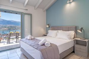 Ένα ή περισσότερα κρεβάτια σε δωμάτιο στο Unique View Apartments