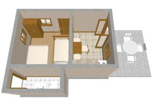 Plan piętra w obiekcie Secluded fisherman's cottage Cove Ripisce, Dugi otok - 394