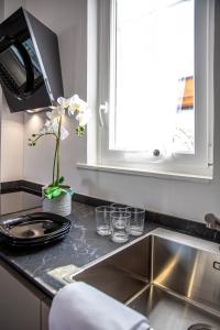 Kuchyňa alebo kuchynka v ubytovaní Luxury Top Floor in Trastevere
