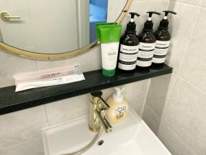 Koupelna v ubytování Hostel Mihojae Seomyeon