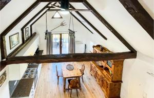 Televízia a/alebo spoločenská miestnosť v ubytovaní Ferienhaus In Stegersbach