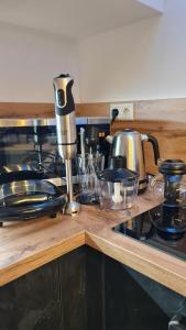 A kitchen or kitchenette at Apartmán 17, Vysoké Tatry, Dolný Smokovec