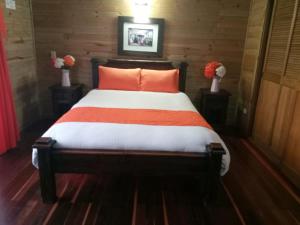 Postel nebo postele na pokoji v ubytování Cabañas Filadelfia