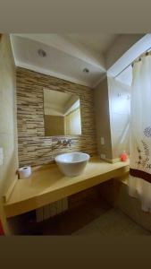 Et badeværelse på Lujan Homes