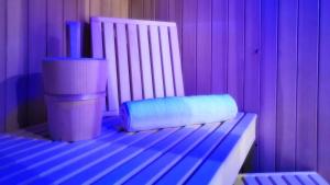 Spa- og/eller wellnessfaciliteter på dalTURRI - Casa vacanze al mare - Relax e PRIVATE WELLNESS con sauna